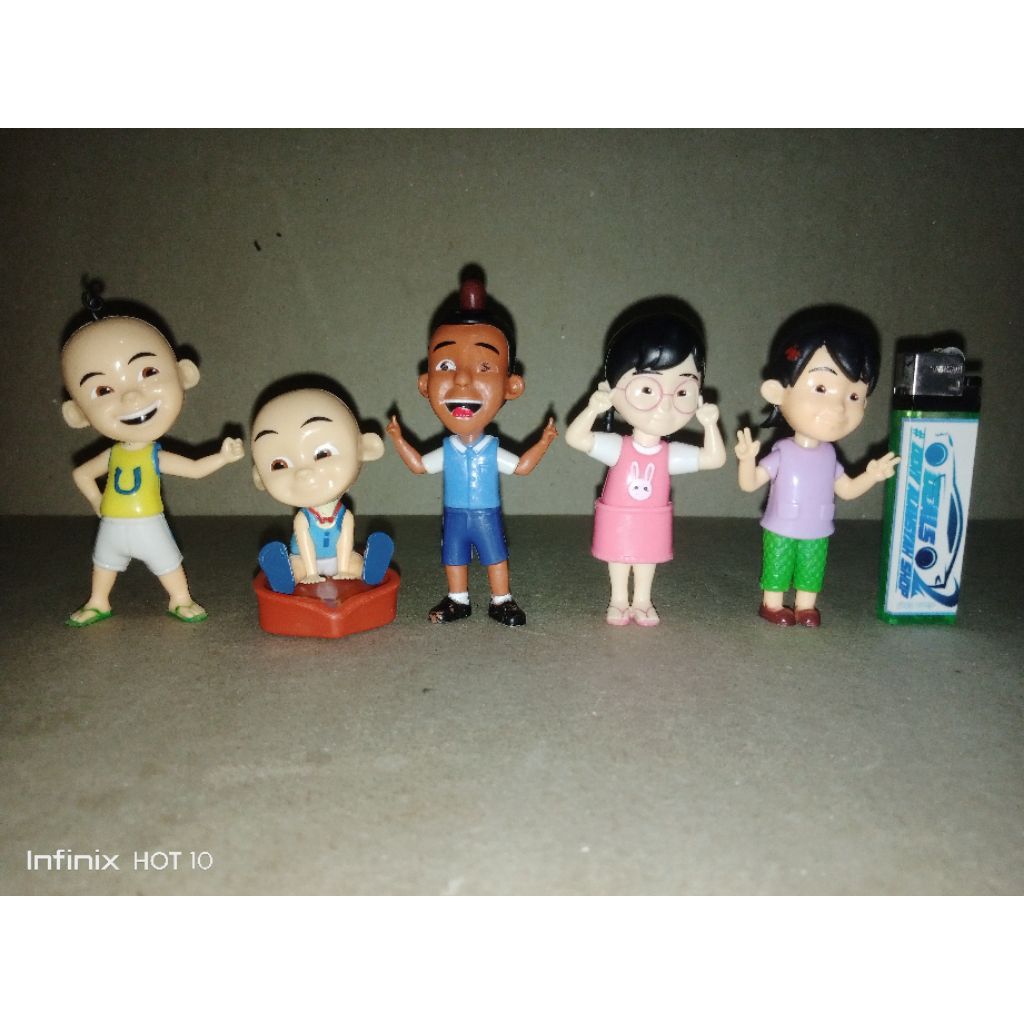 figure original kfc upin ipin dkk set 5 pcs