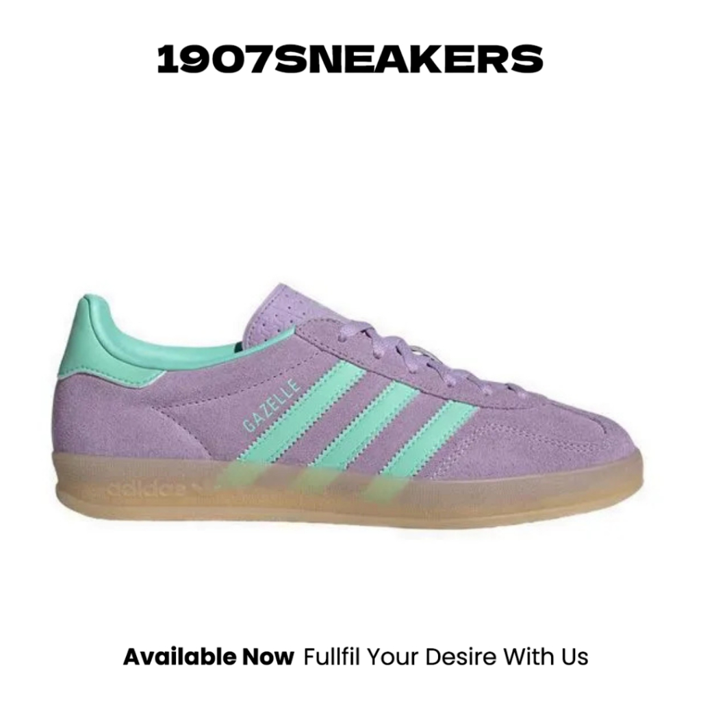 Sepatu Sneakers Wanita Adidas Gazelle Indoor - Purple ADIIH6801