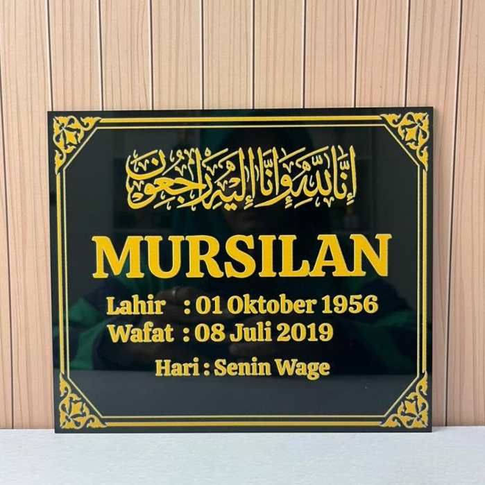 Nama Nisan Akrilik/Nama Makam Akrilik/Papan Data Makam