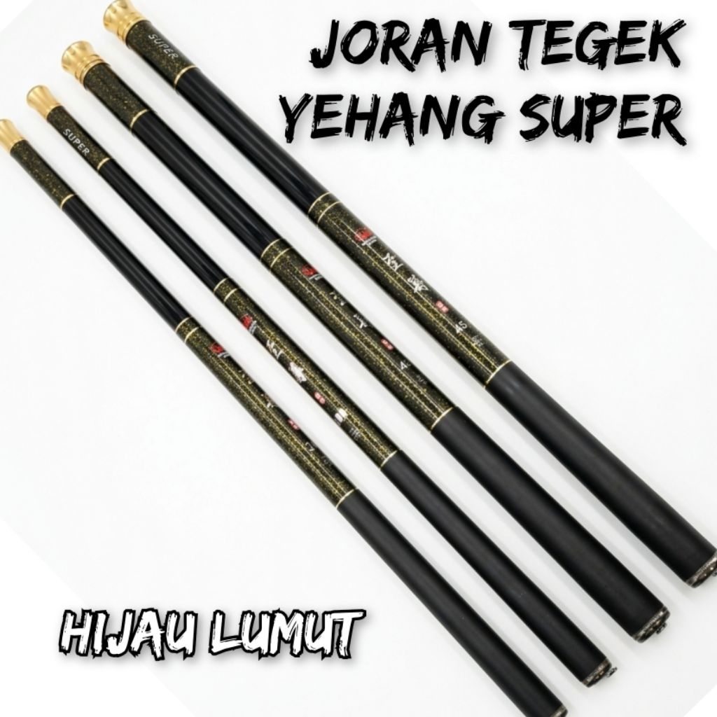 Joran Tegek Yehang Hijau Lumut Free Packing 180 210 240 270 300 360 450