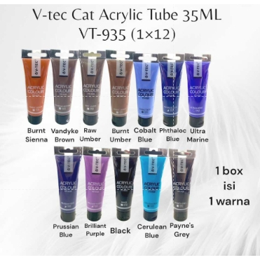 Cat Akrilik Tube 35ml V-TEC / Cat Akrilik