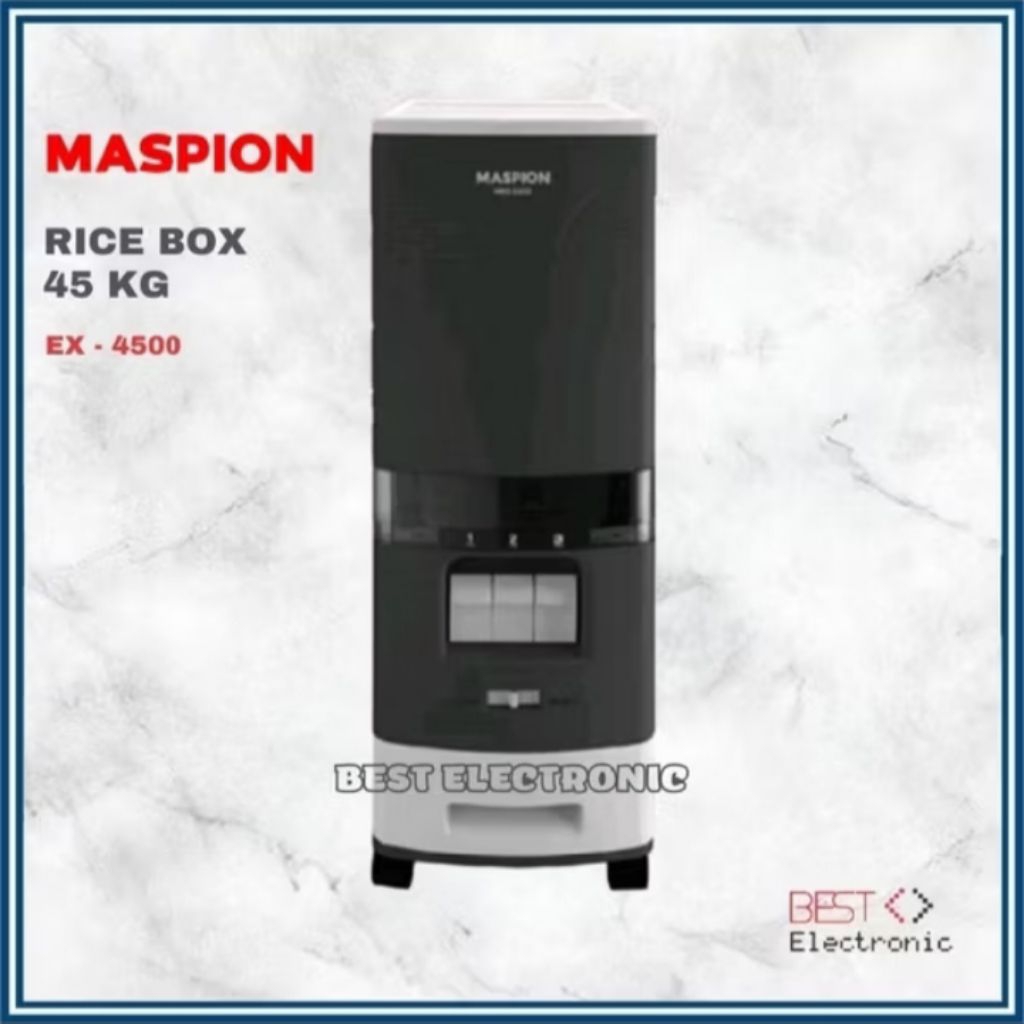 Maspion Rice Box Tempat Penyimpanan Beras 45KG EX-4500 EX 4500 EX4500