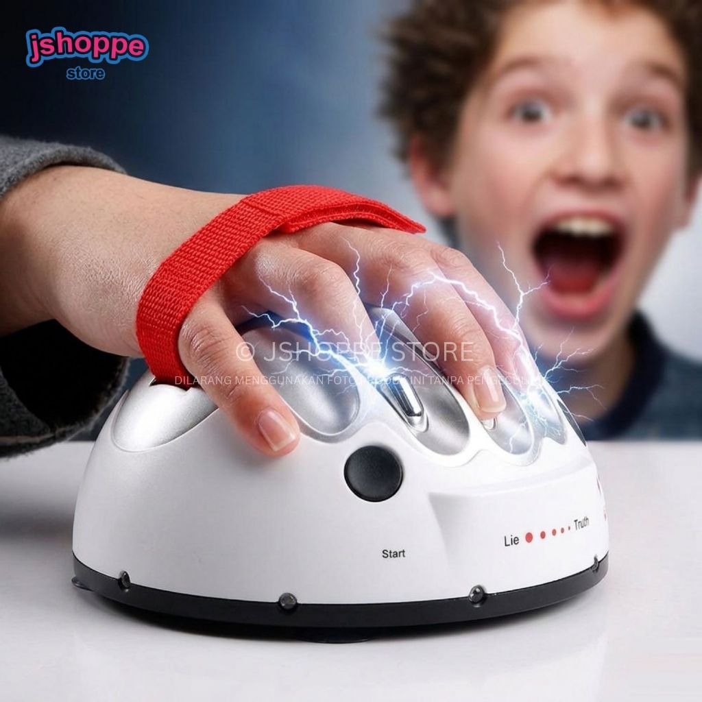 Mainan Lie Detector Truth or Dare Game Lie Detector Toy Lie Detector Test Machine, Shocking Lie Dete