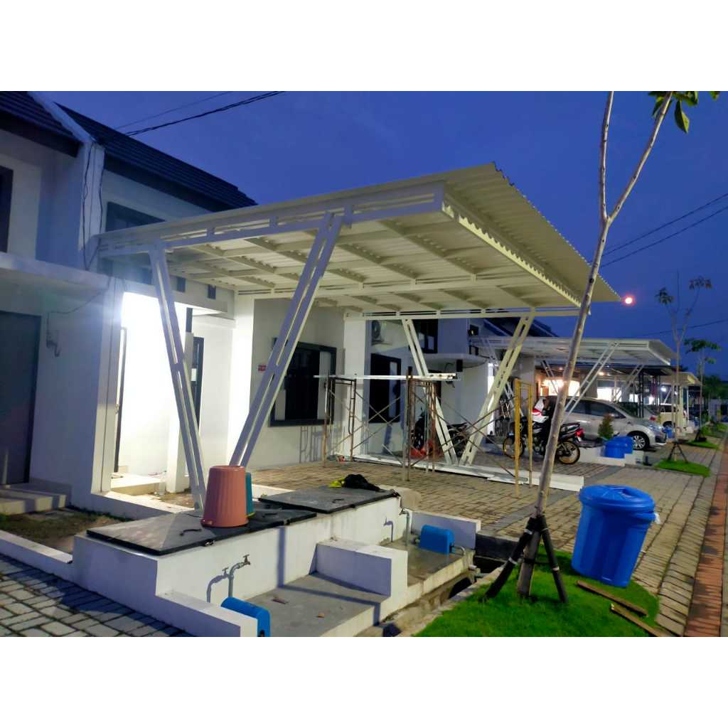 Kanopi Atap Alderon Tebal Peredam Panas dan Suara Hujan