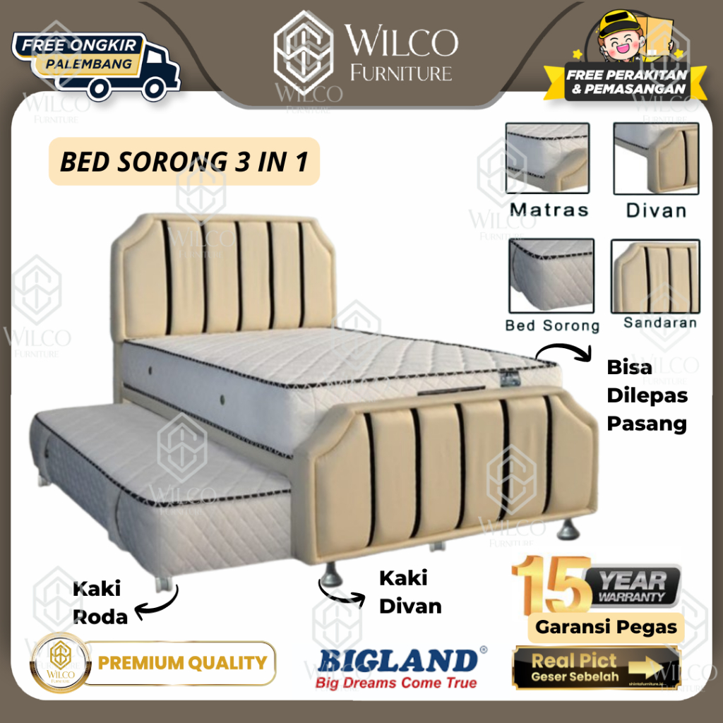 Bed Sorong 3 in 1 By Bigland | Kasur Sorong 3 in 1 Bigland