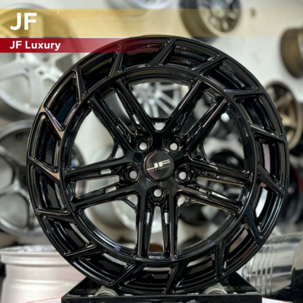 velg racing jf luxury FLOW FORMING r18 pcd 5X108 lebar 8,5 et 35 velg racing ring 18 mobil chrey Omo