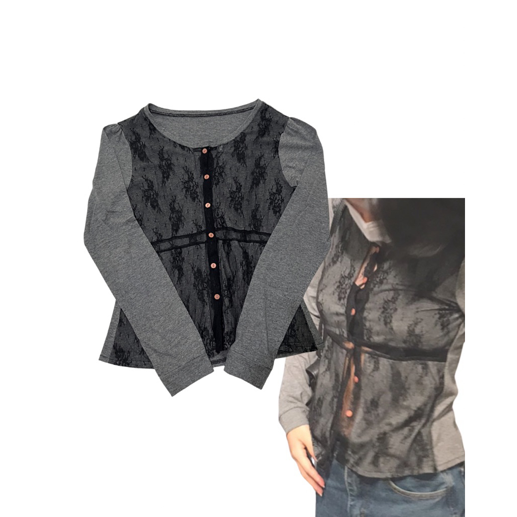 VINTAGE LACEY LONG SLEEVE