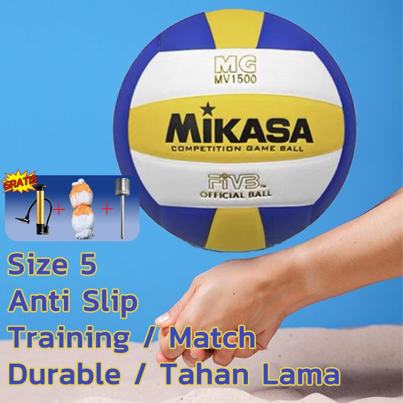 MIKASA Bola Voli MV210 MV210 PBVSI Original Size 5