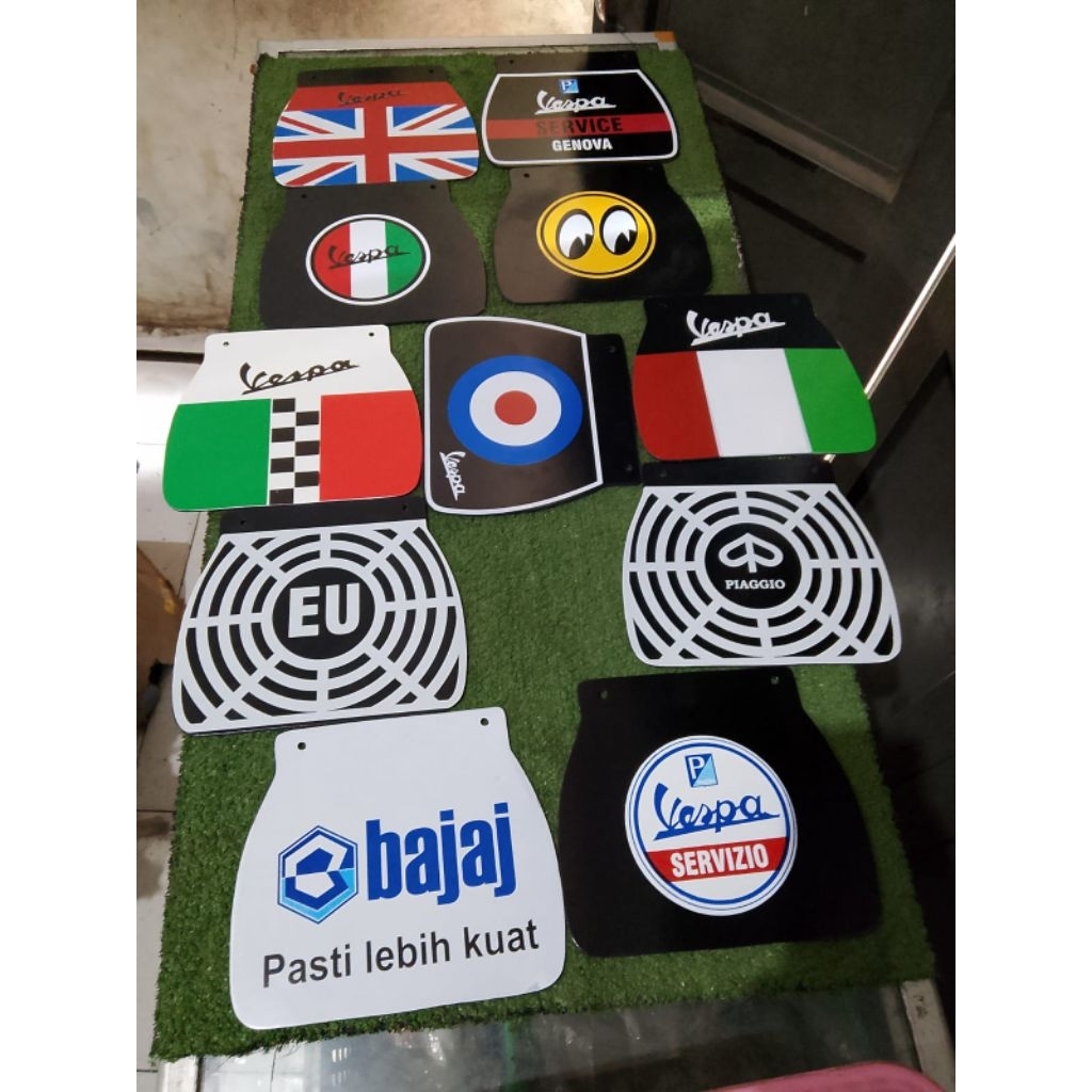 Cepet air kepet air ceret air mudflap cepet belakang vespa