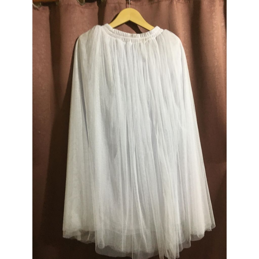 rok tutu premium putih