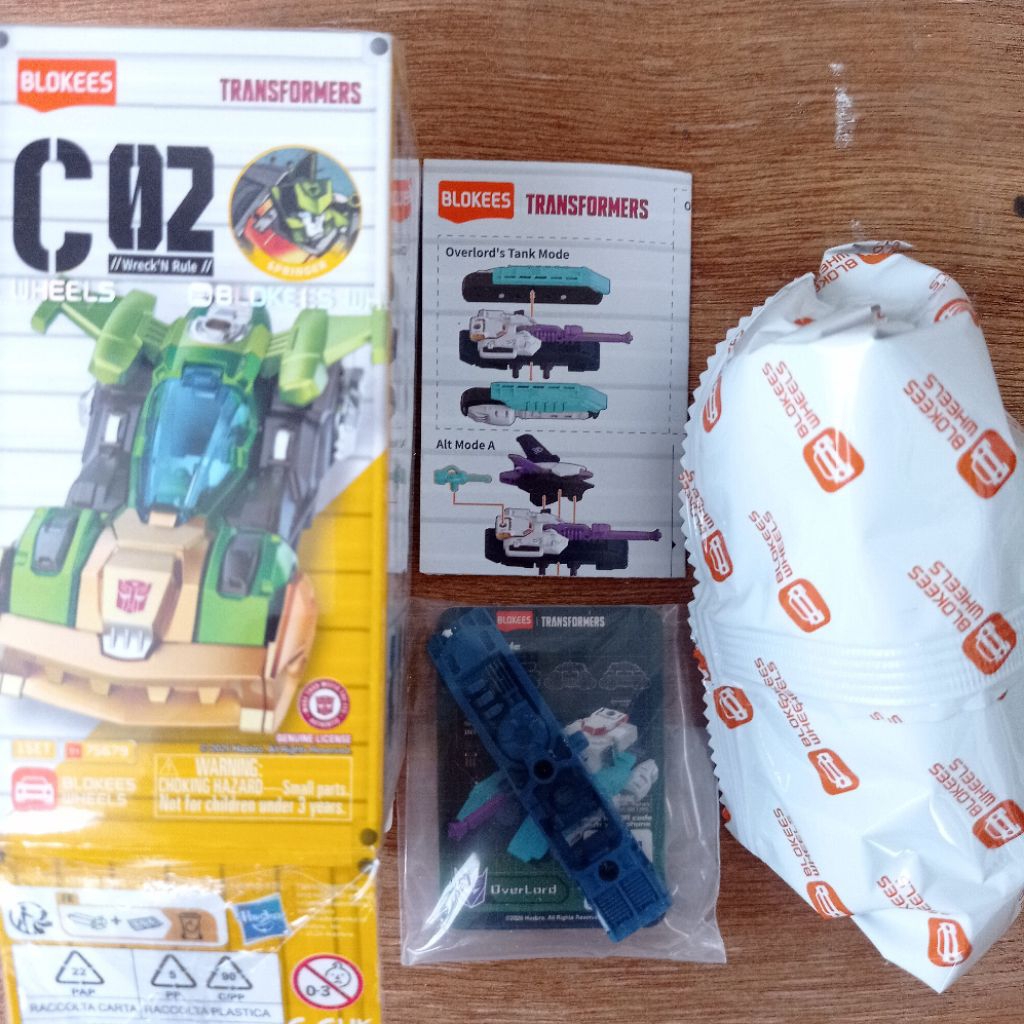 Blokees overlord tank C02 transformers diecast kit figure