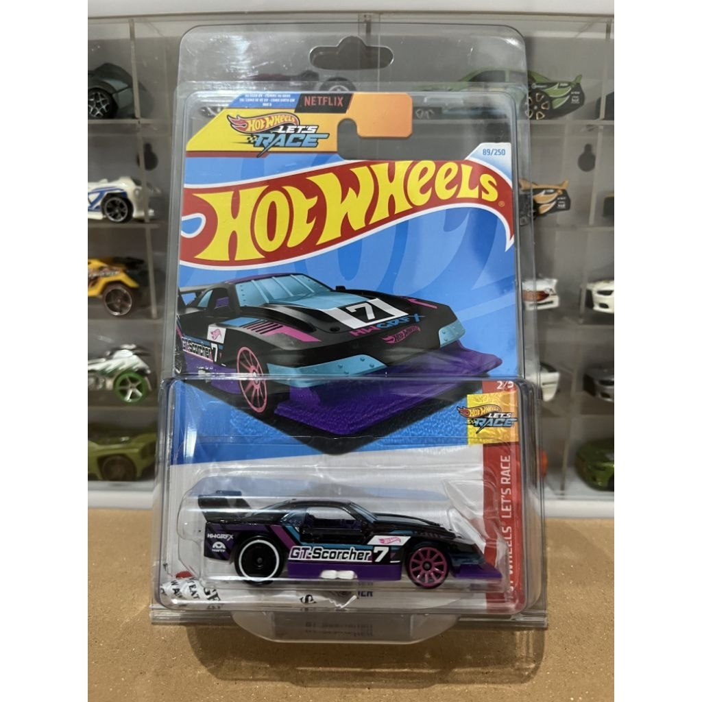 hot wheels gt scorcher hitam ungu netflix let's race