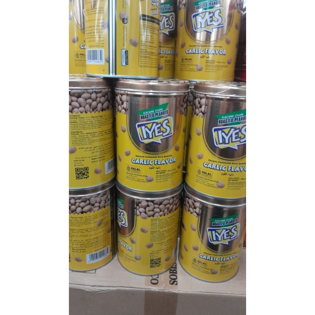 iyes kacang oven garlic flavor kaleng