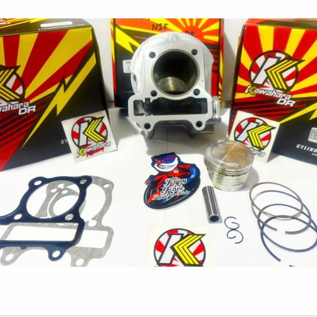 boring beat karbu scoopy karbu 54.5mm bore up spacy block seher kawahara daily racing 54.5mm CILINDE