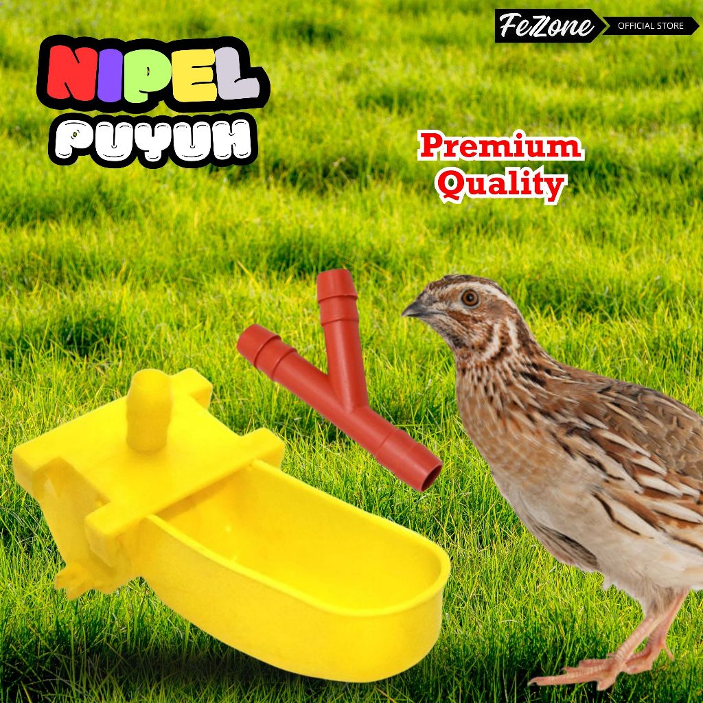 Nipple Nipel Nepel Puyuh P2 ARTUPIC Tempat Minum Niple Nippel Burung Puyuh Quaility FEZONE