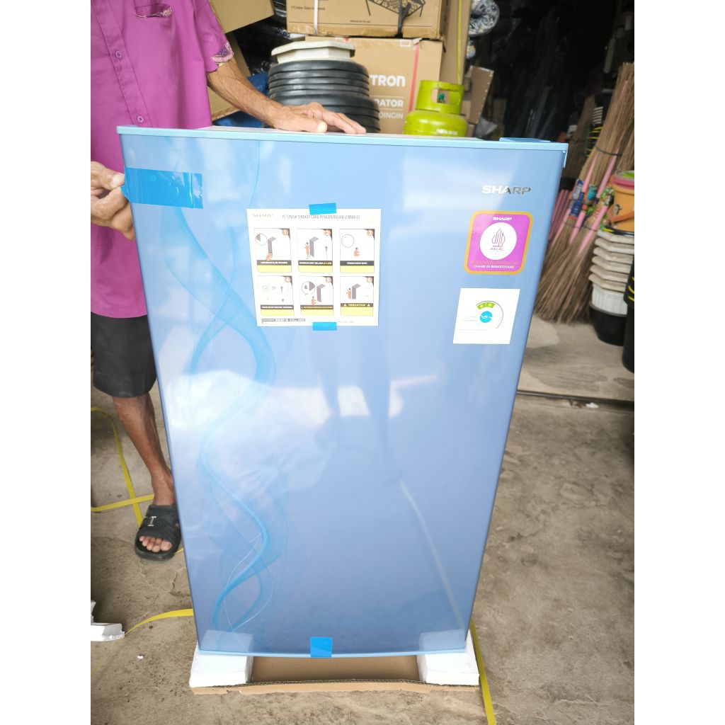 kulkas sharp 1 pintu low watt garansi resmi palembang kota