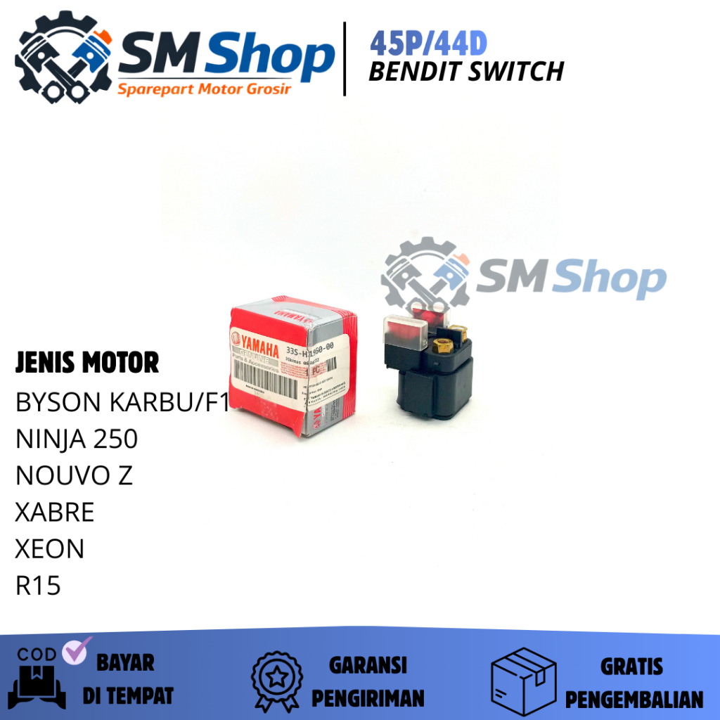 (GROSIR) 45P BENDIK STATER YAMAHA BYSON CARBU FI XEON RC NINJA 250 NOUVO Z XABRE R15 44D / RELAI REL