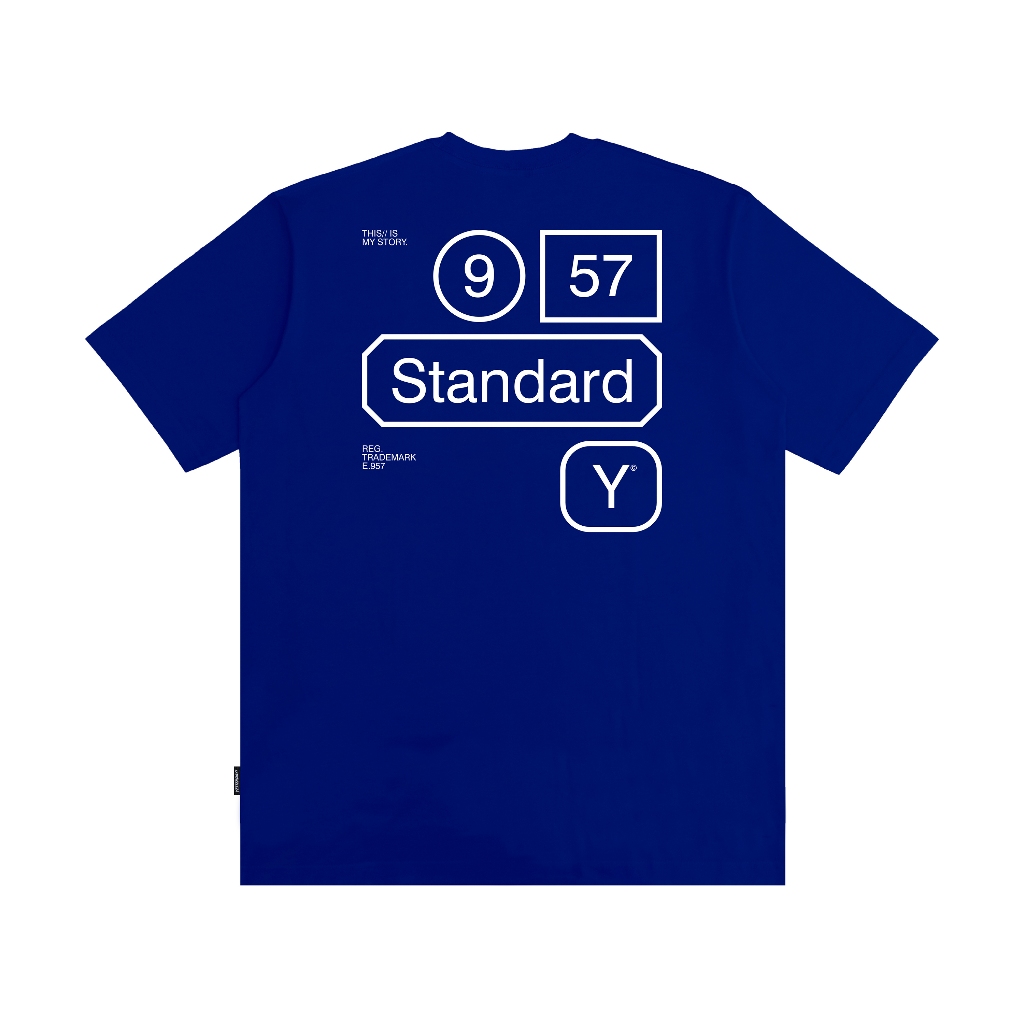 Yesterday – Baju Kaos Distro Pria Original T-Shirt Pria Cowok Keren Biru Celcius