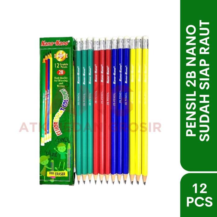 PENSIL NANO SUDAH RAUT KAYU KUALITAS BAGUS HARGA HANYA