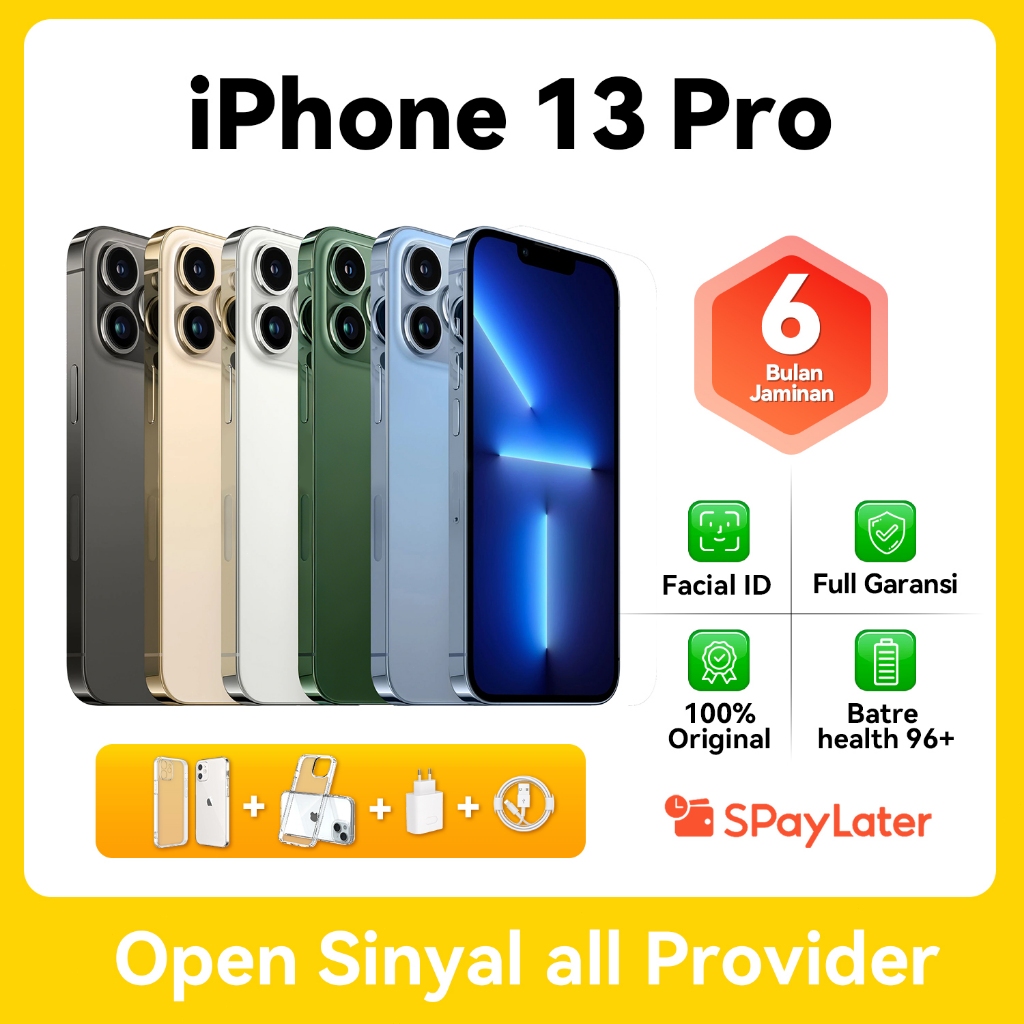 Dalam stok iPhone 13pro/13pro max SECOND 100% Original LIKE NEW  Fullse No Refurbish Ibox‌ Fullset M