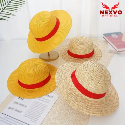 Topi Jerami Anime One Piece Luffy Cosplay/Topi Koboi Cosplay One Piece