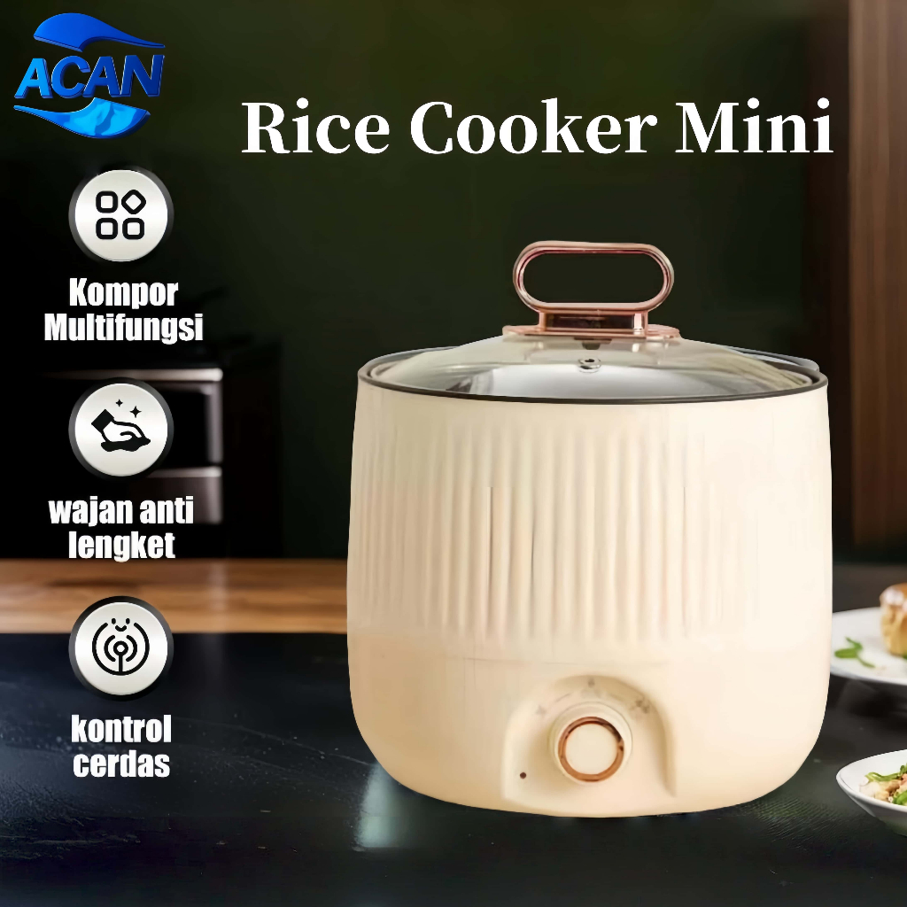 Panci Listrik Magic com mini penanak nasi mini multifungsi anti lengket penanak nasi mini Kompor lis