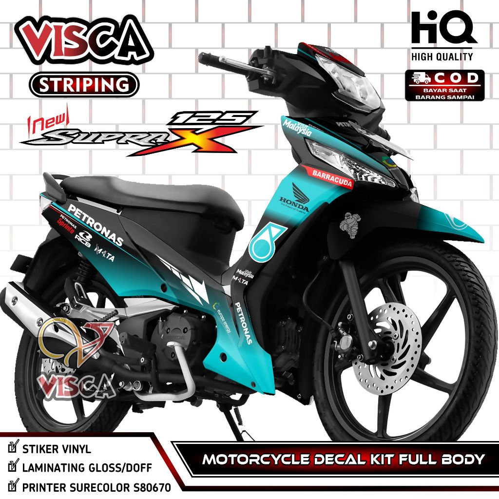 Decal Supra X 125 Fi New Full Body - Stiker Motor Supra X 125 Fi Full Body - Dekal New Supra X 125 F