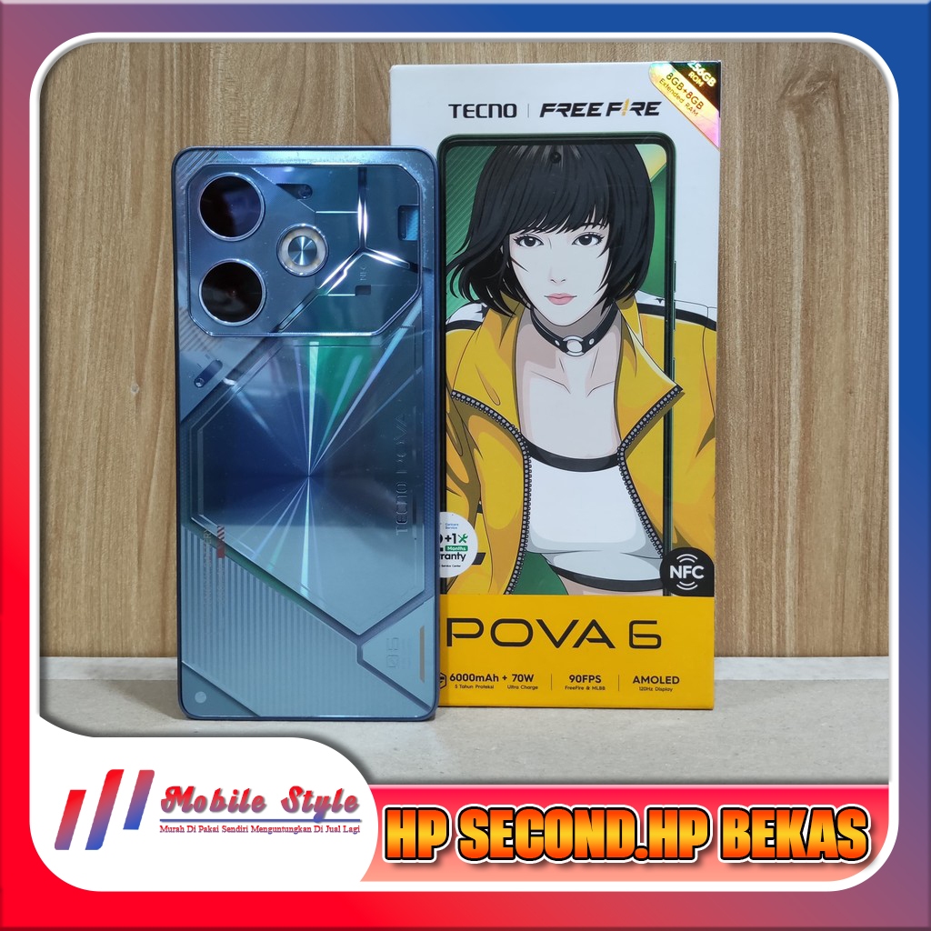 Tecno Pova 6 Ram 8/256GB | Ram 12/256GB Second Mobile Style Store