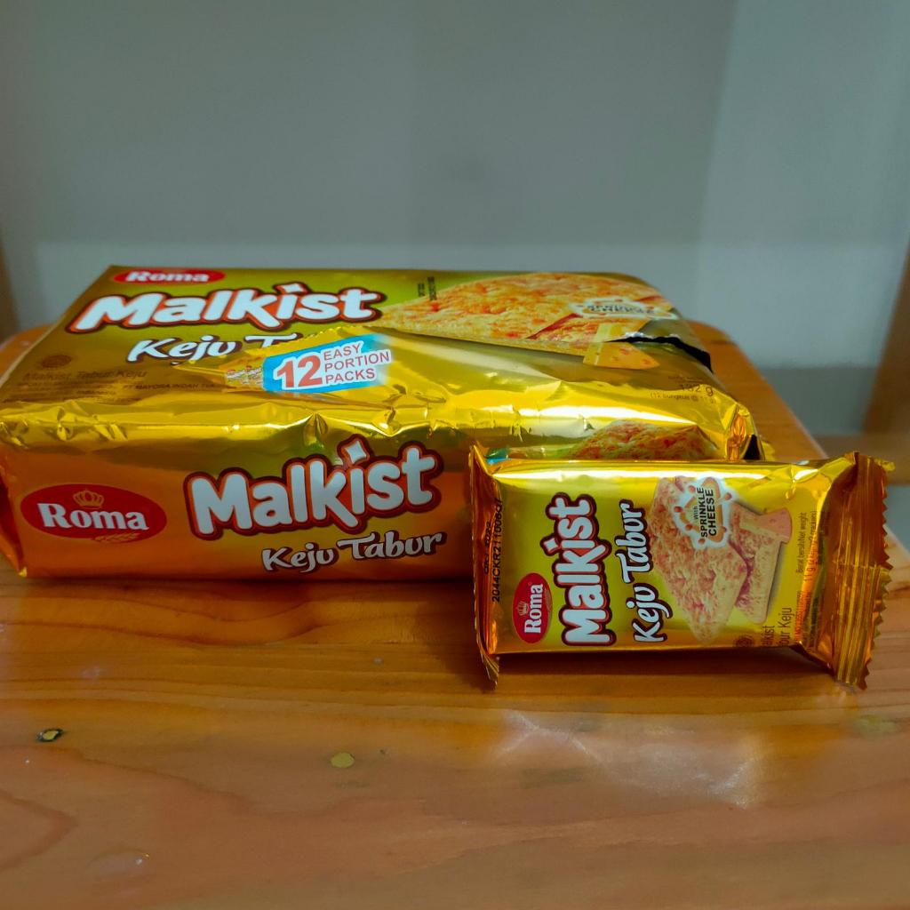 Biskuit Malkist Keju Tabur Merk Roma