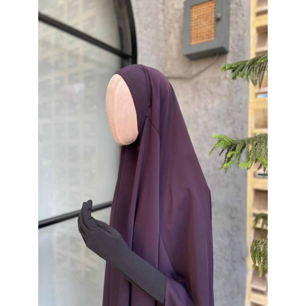 Khimar FK Stick Oval Hilya Medium - Bahan Mina Anti UV - By Sultan