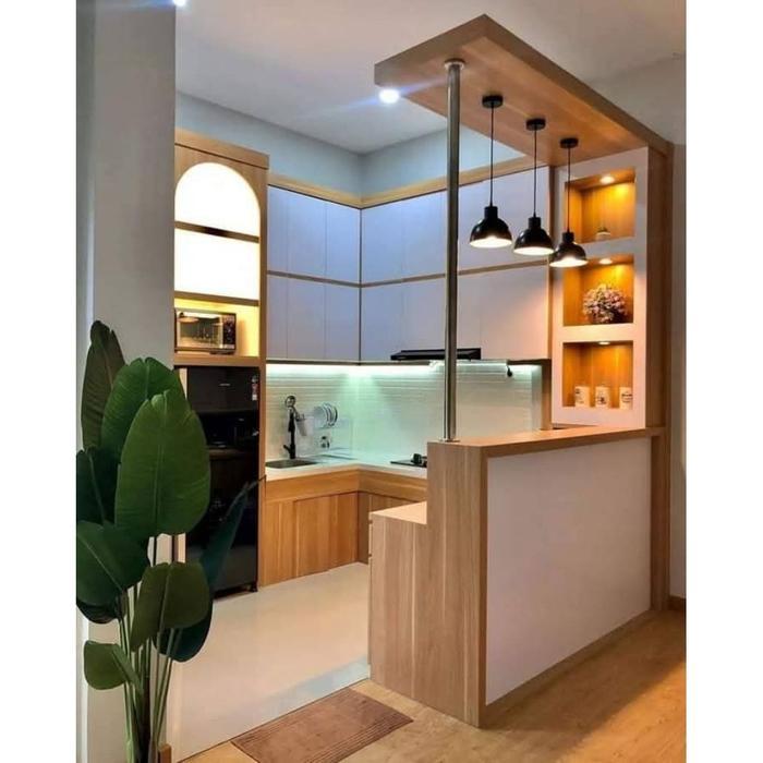 KITCHEN SET MINIMALIS , KITCHEN SET DAPUR MINIMALIS , KITCHEN SET ISLAND , MEJA MINIBAR KITCHEN SET