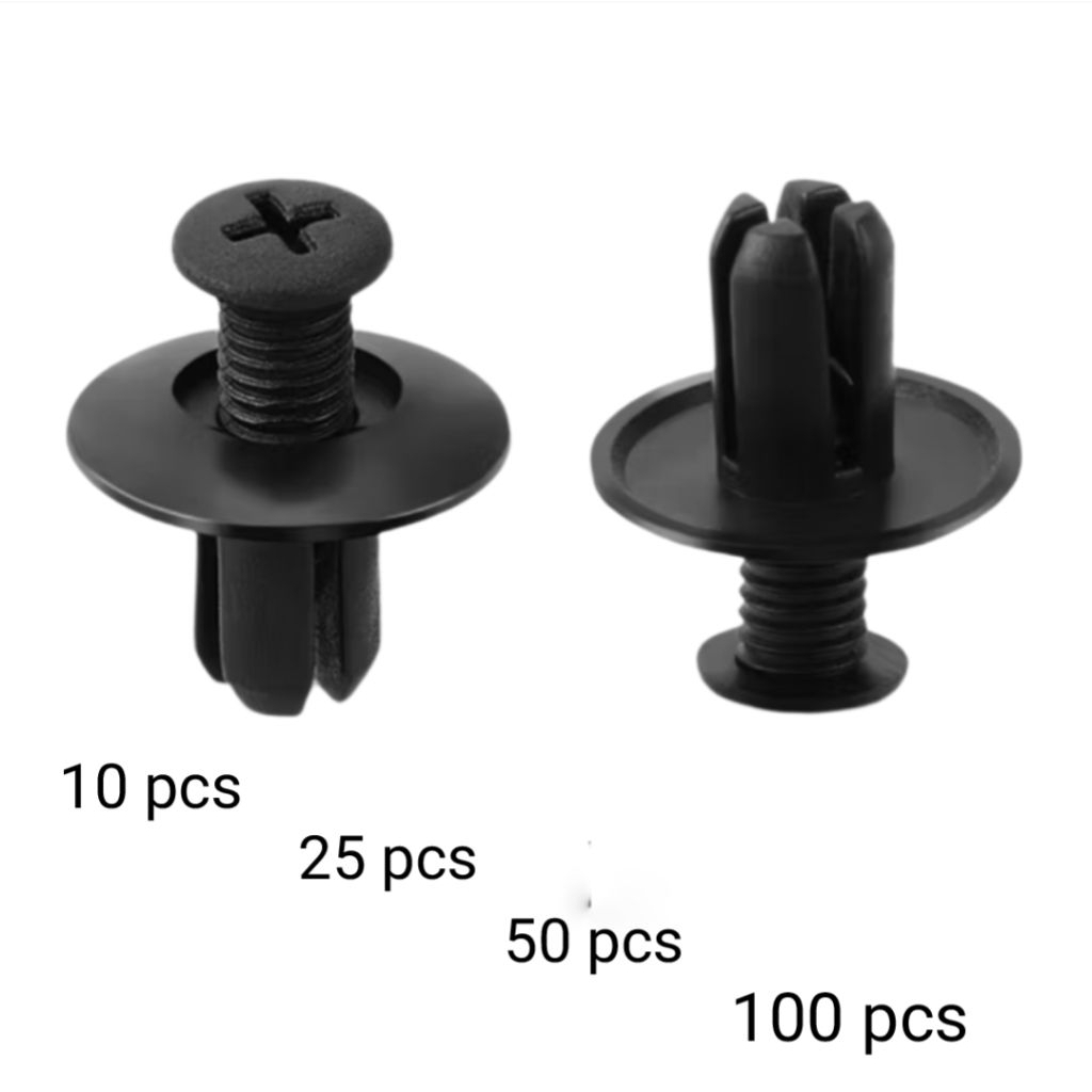 100 Klip Kancing Mobil Hyundai 8mm