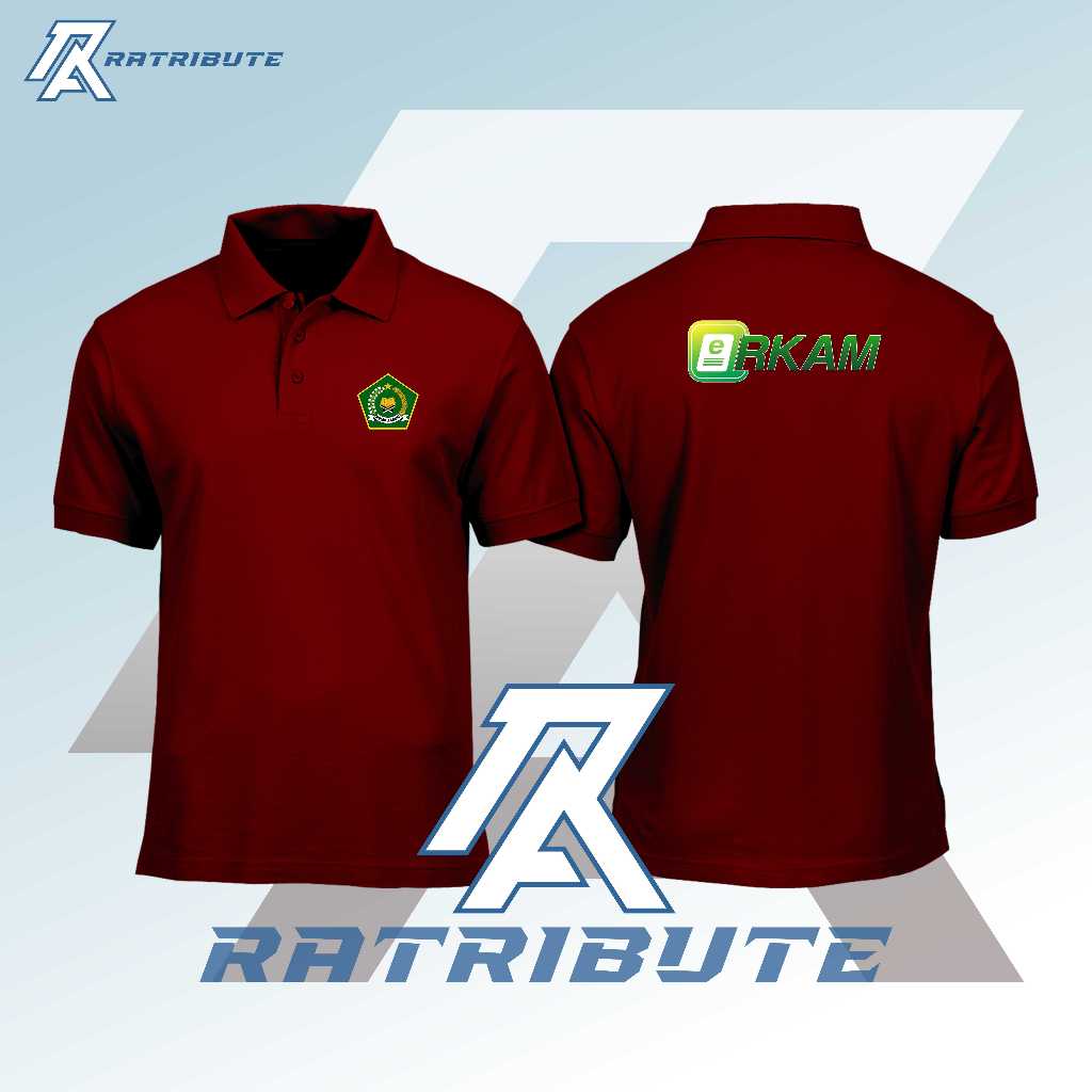 BAJU POLO SHIRT KAOS KERAH LENGAN PENDEK ERKAM EDM OPERATOR ADMIN STAF MADRASAH ATASAN PRIA WANITA A