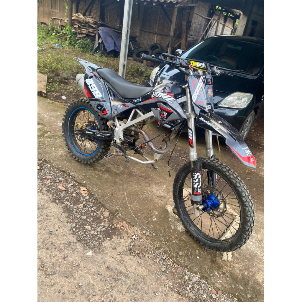 rolling rangka klx ori tinggal naik mesin