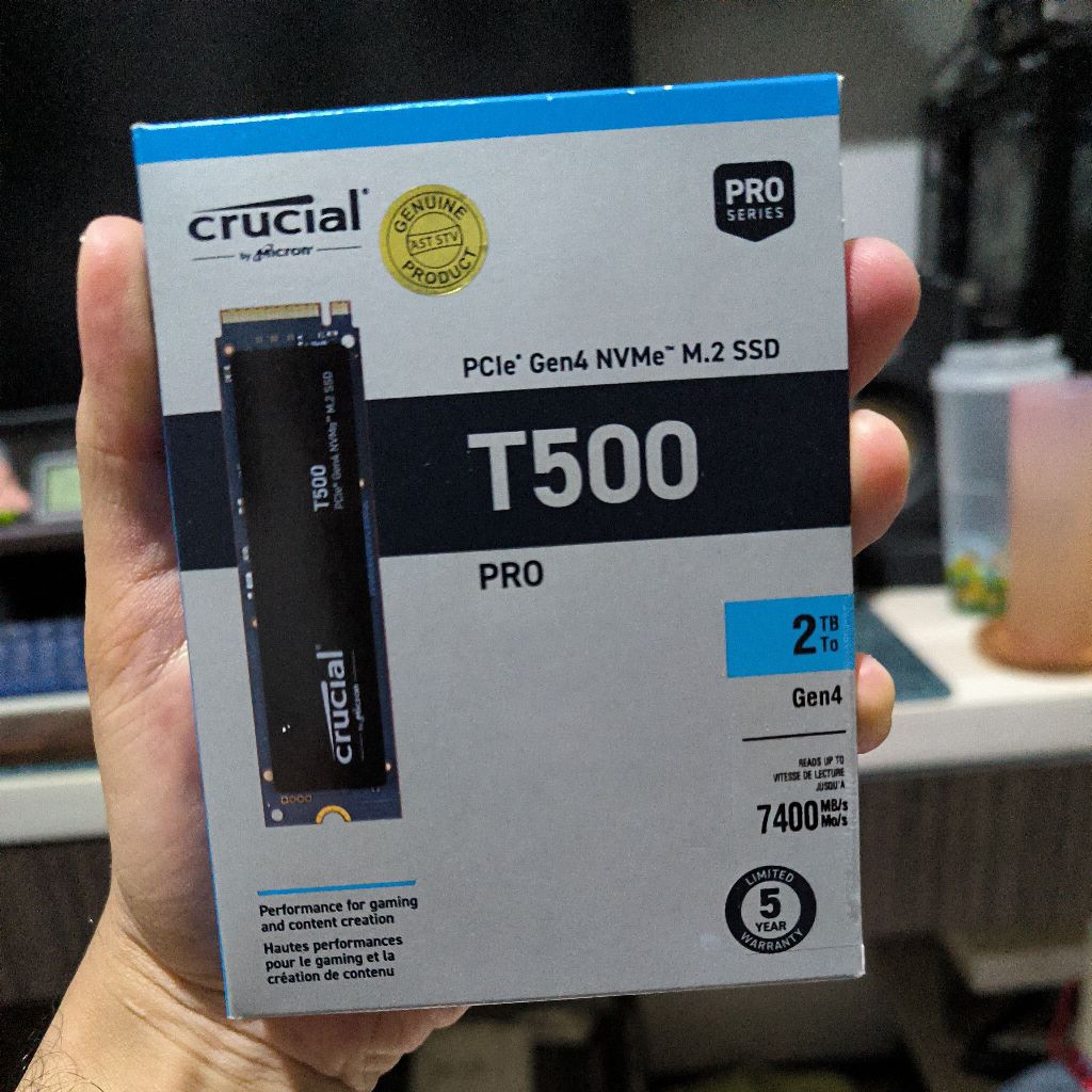 SSD NVME Crucial T500 Pro 2TB Gen 4