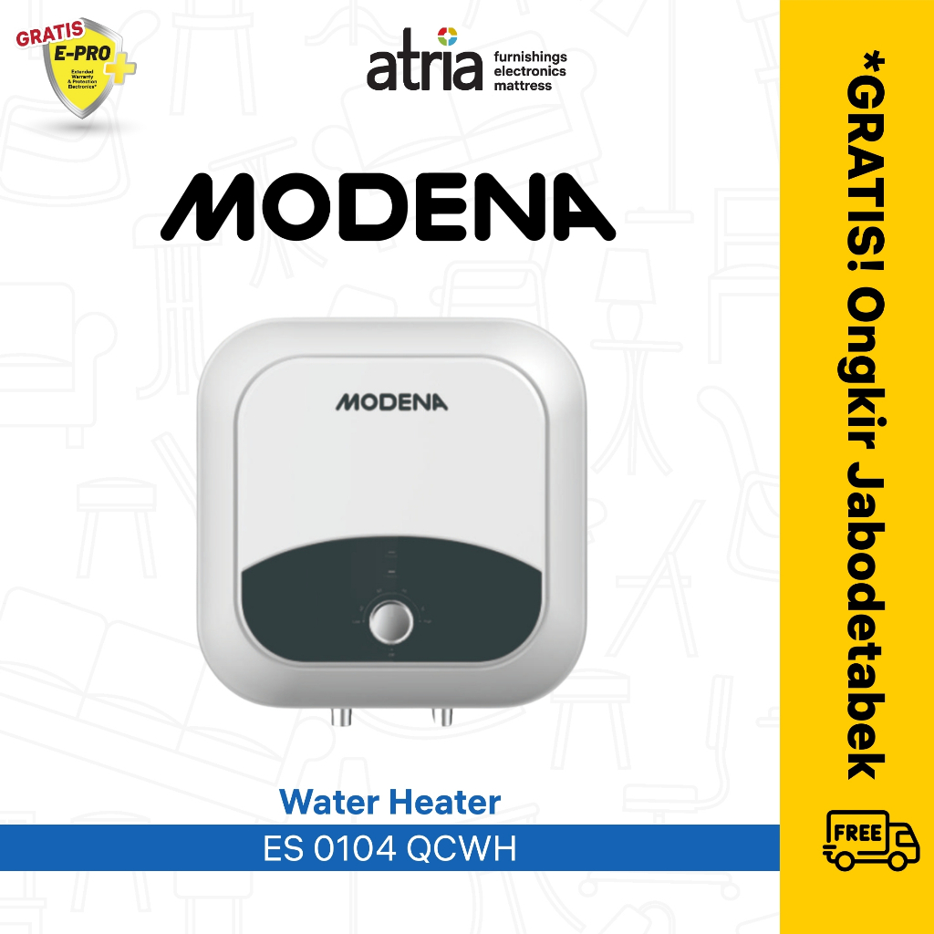 Modena Water Heater Listrik ES 0104 QCWH 10 Liter / Water Heater Modena Murah Model baru
