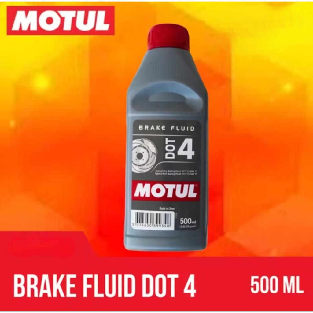 MOTUL MINYAK REM DOT4 500ml CLEAR/MINYAK REM/OLI REM/BRAKE FLUID DOT4/DOT-4 500 ml AMBER