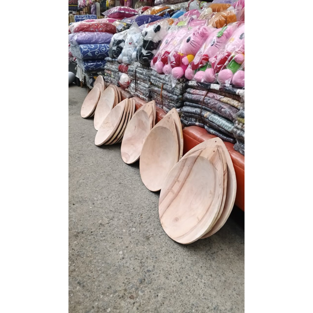 dulang emas kayu 60cm