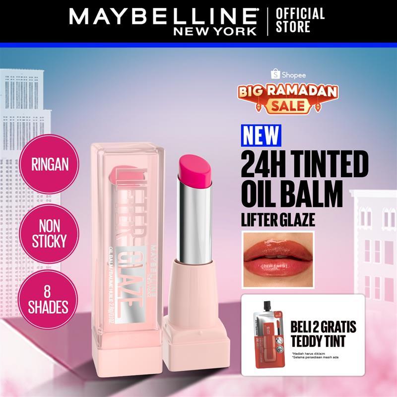 [NEW SHADE EXCLUSIVE SHOPEE] MAYBELLINE OFFICIAL Lifter Glaze Tinted Oil Balm Liptint Lipbalm Tinted