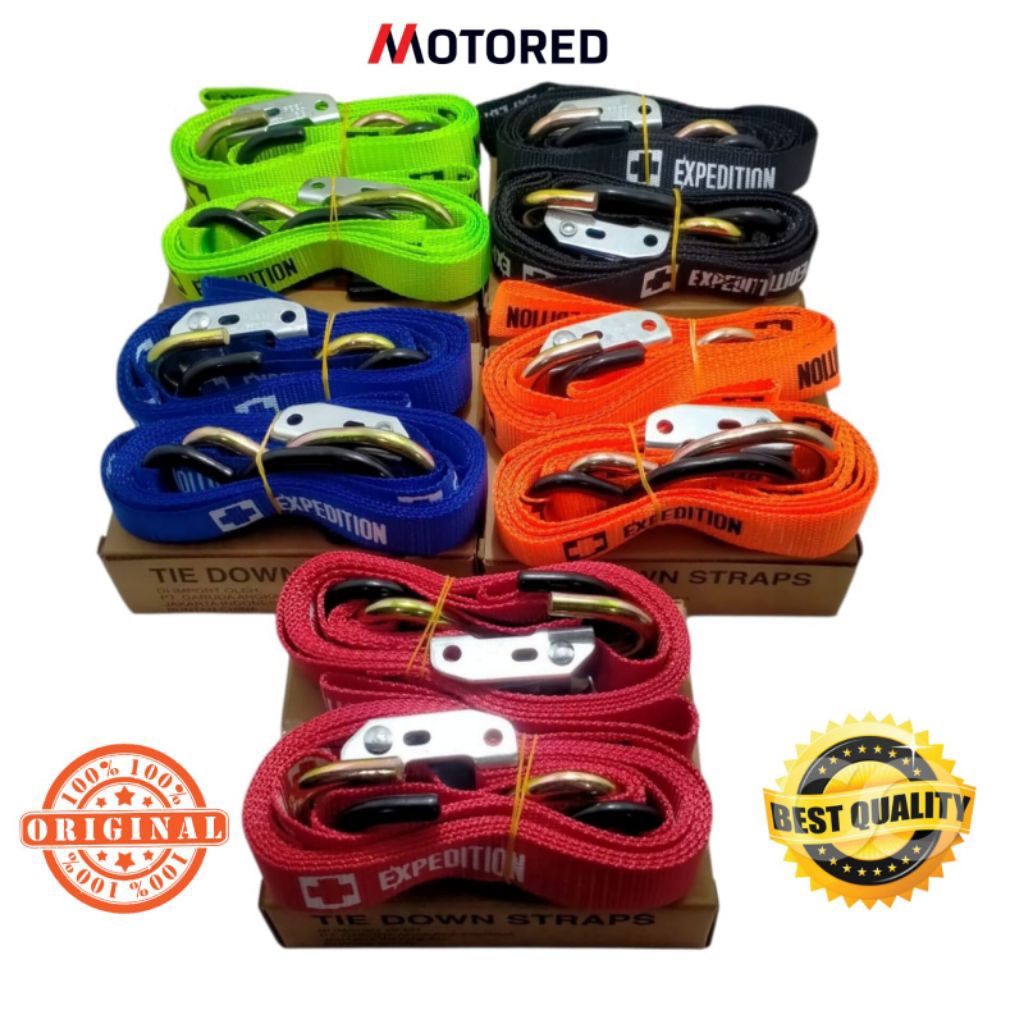 TALI TIE DOWN STRAP PENGIKAT MOTOR TRAIL / BARANG / ratchet tie down