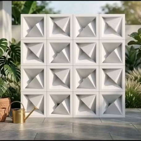 Ventilasi Udara Roster Beton Minimalis Lubang Angin Pagar Rumah