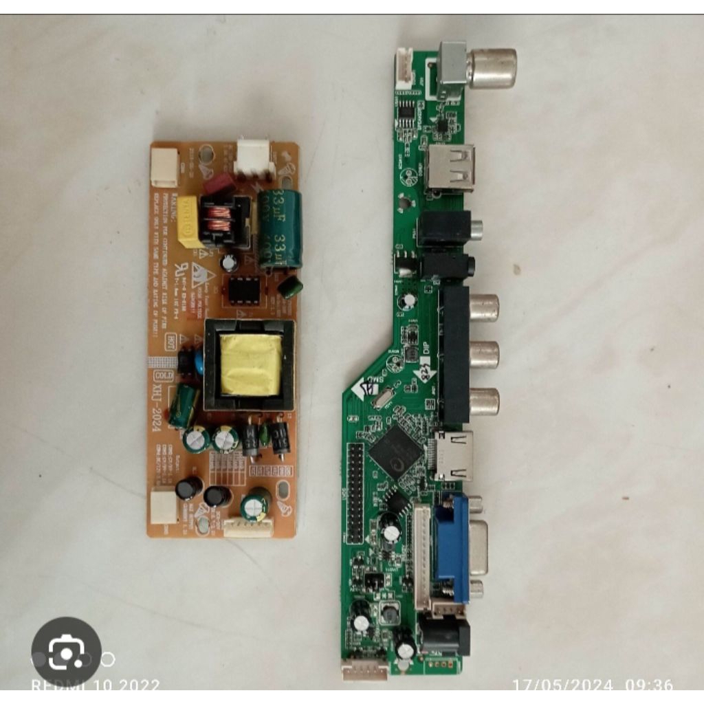 mainboard & psu tv gazela cabutan normal