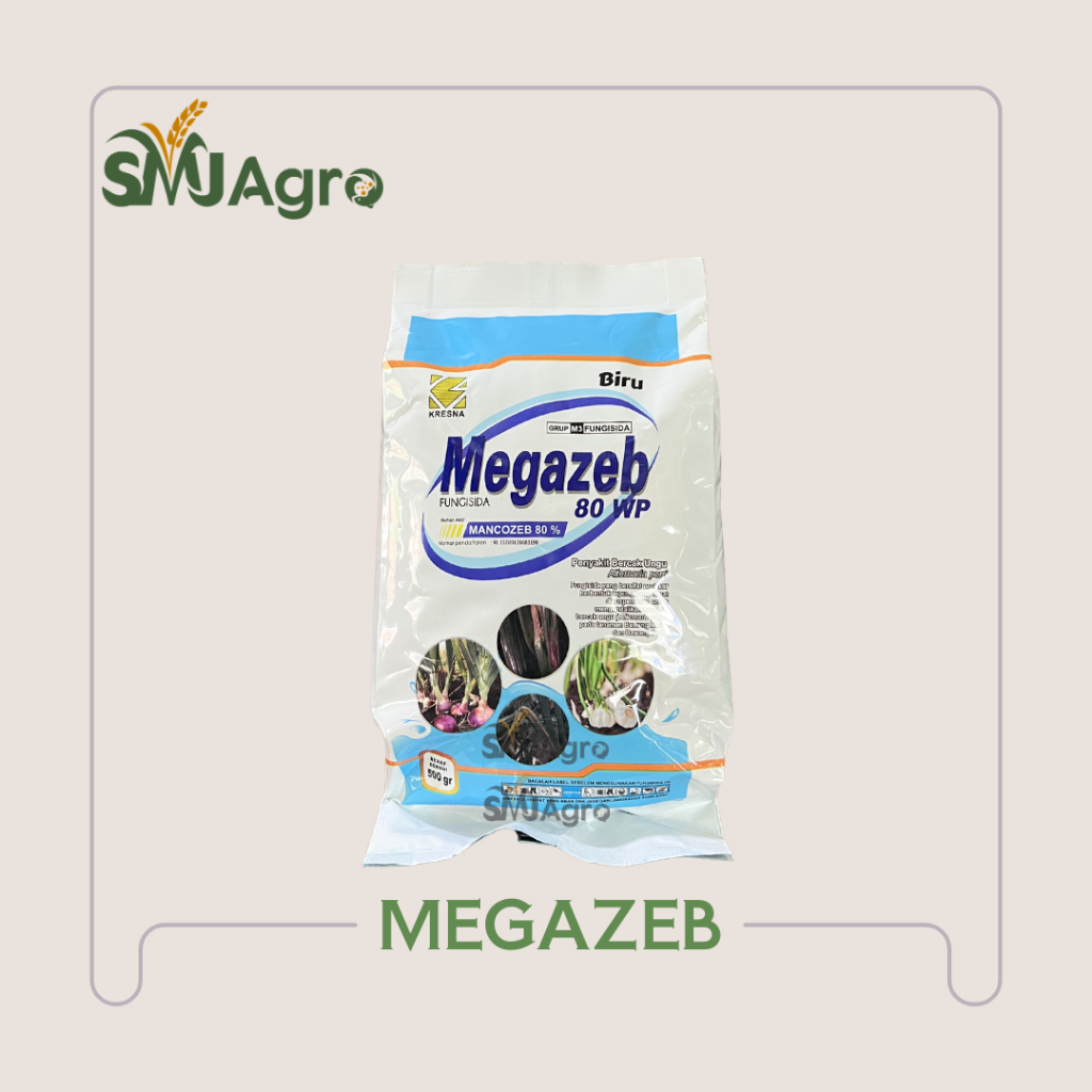 Megazeb 80 WP - Fungisida Mankozeb Biru 500gram