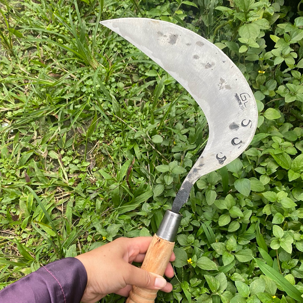 Arit pemotong rumput dan padi baja Isen selap3 asli Wonosobo