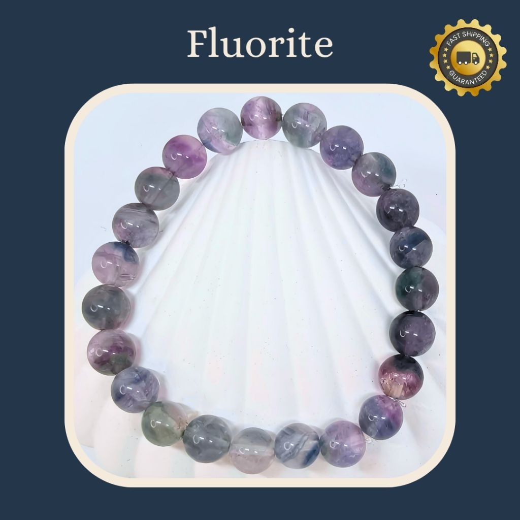 Gelang Mix Fluorite Natural 8,5mm | Mix Fluorite Bracelet Premium