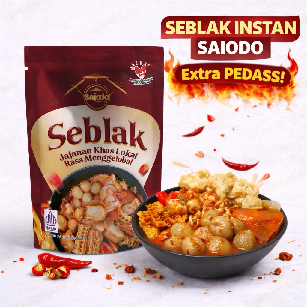 Seblak Instan Sajodo Extra Pedas Best Seller Khas Tasikmalaya