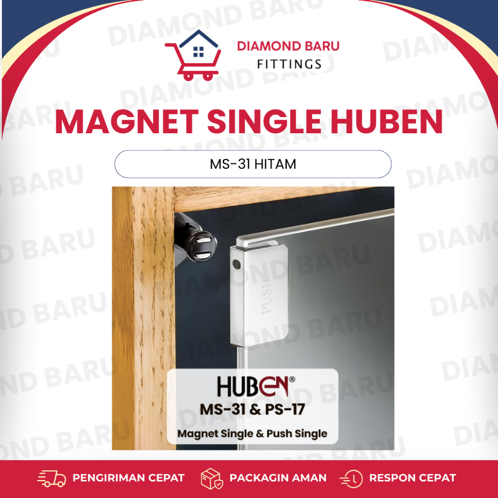 Magnet Push Open Huben / Magnet Lemari Kaca / Push Magnet Door