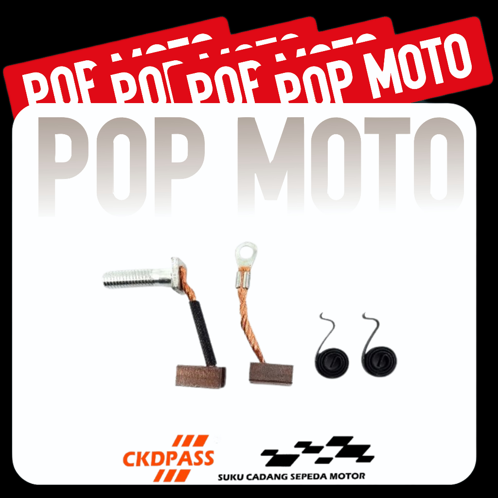 CKD PASS - Cool Starter Tiger Arang Kul Dinamo Stater Carbon Brush Megapro