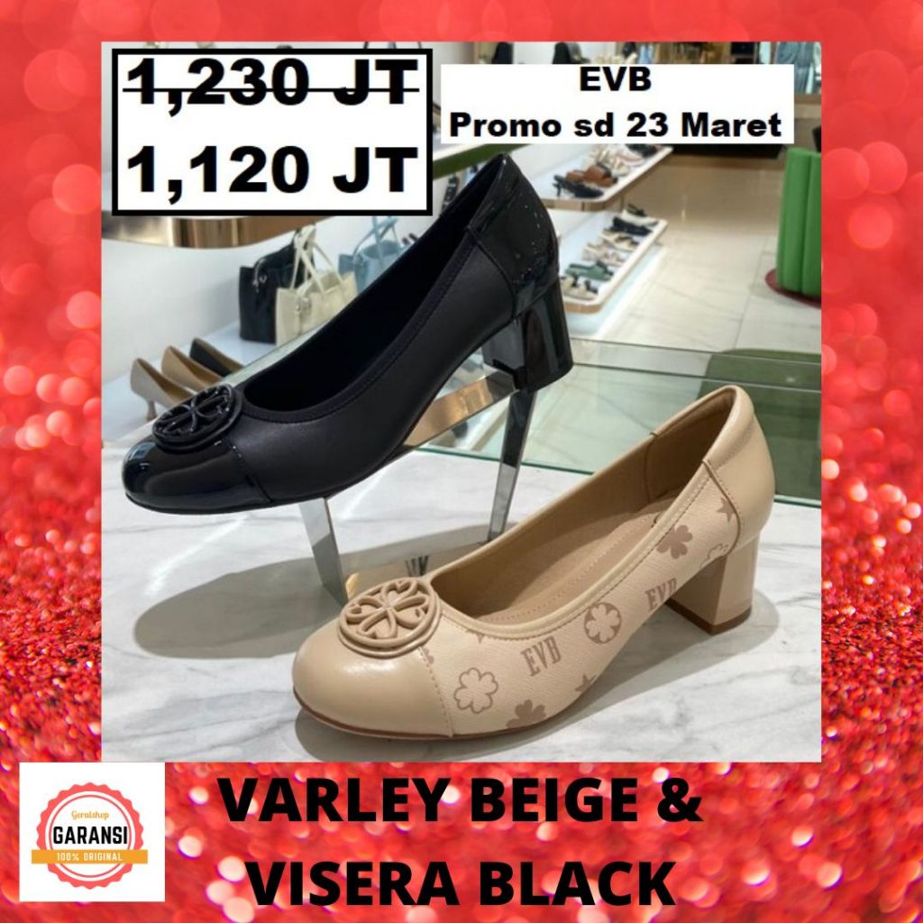 Sepatu heels wanita EVB sale SORRA original 100%