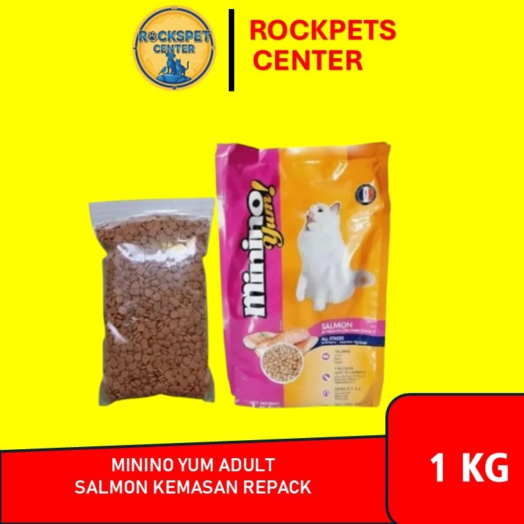 Makanan Kucing Minino Yum Salmon 1kg